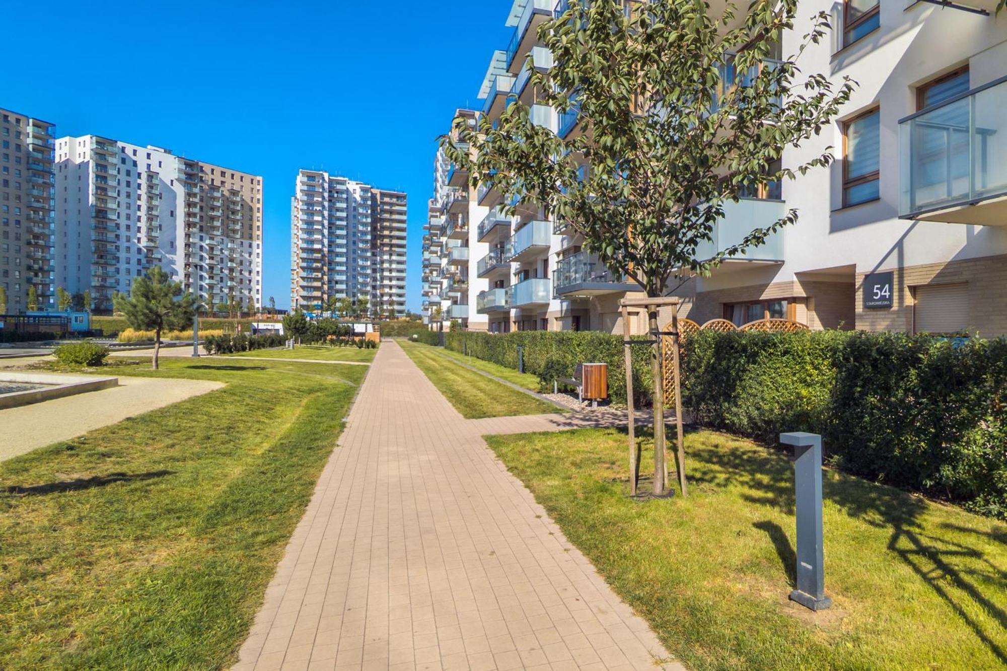 Starowiejska Apartment With Balcony Next To Arena Gdansk Stadium By Noclegi Renters Extérieur photo
